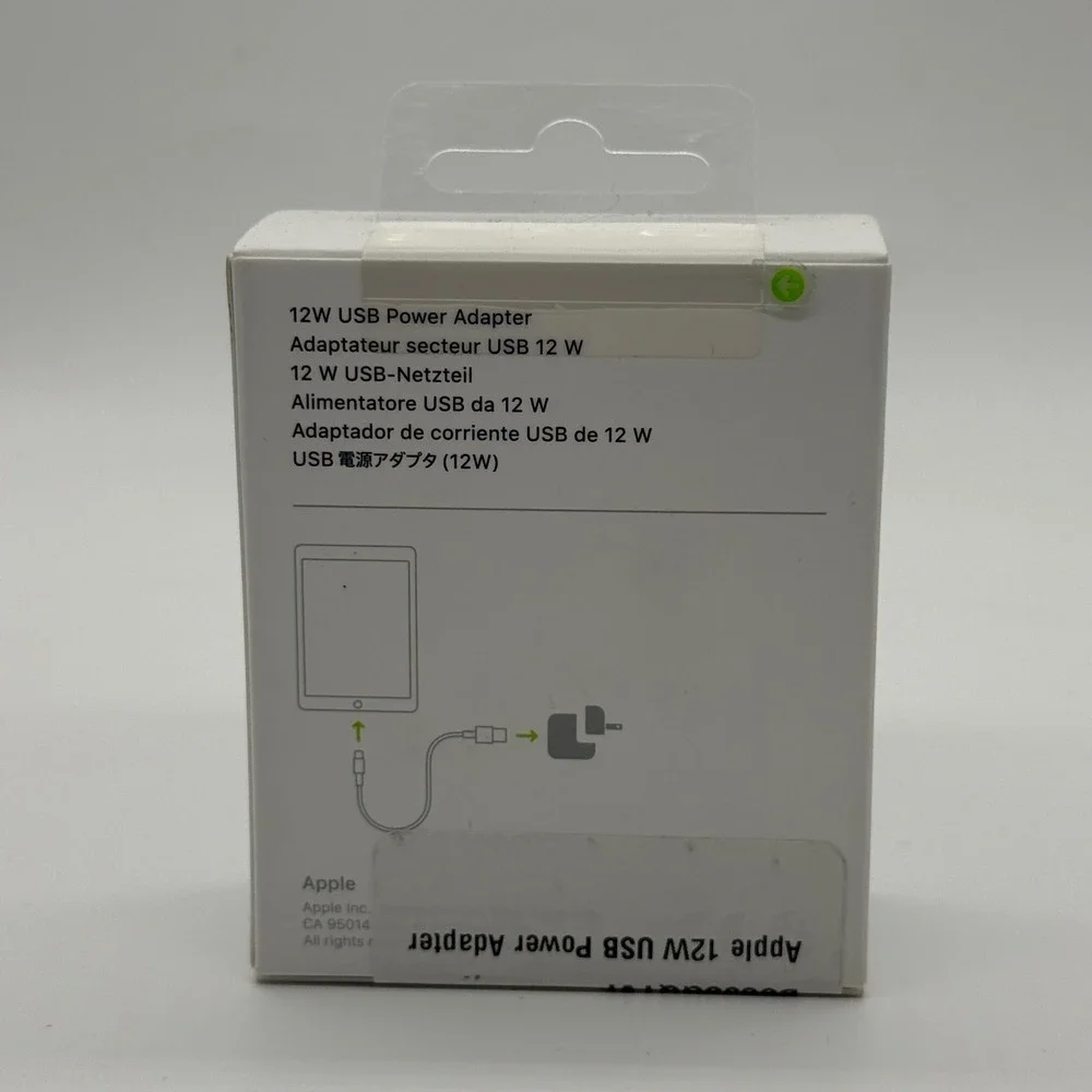 Apple‎ 12W USB Power Adapter MGN03AM/A White Wall Charger for iPad iPhone Watch